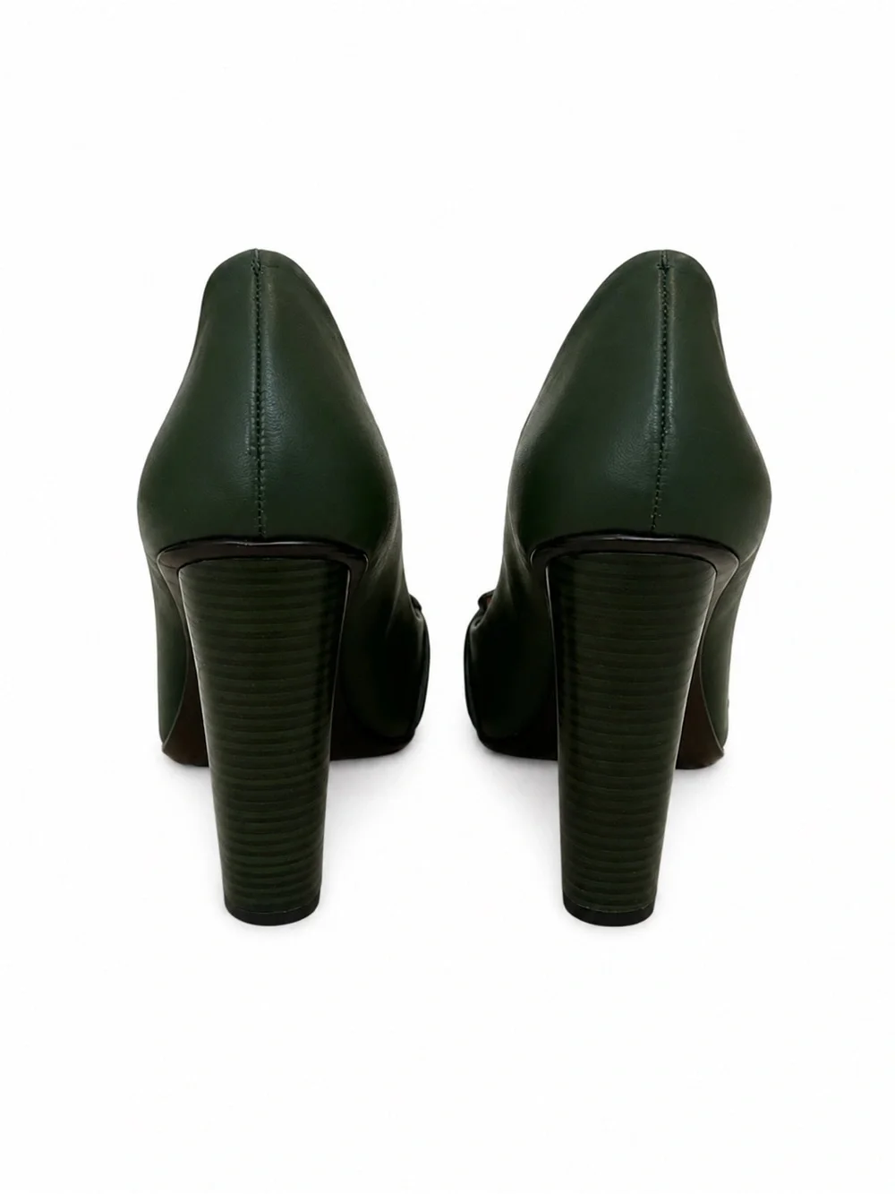 Tory Burch Dark Green Suede Pointed Loafers